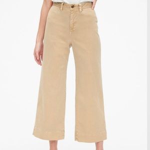 Gap High Rise Wide Leg Crop jeans